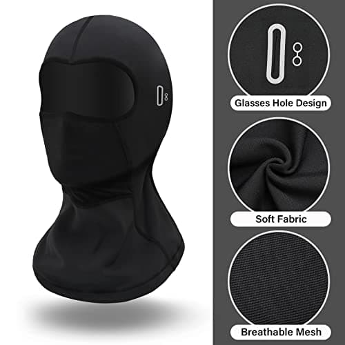 Bodvera 2 Pack Balaclava Winter Ski Mask for Men Women Windproof Warm Face Mask for Skiing, Snowboarding, Motorcycle Riding - Thumbnail 2