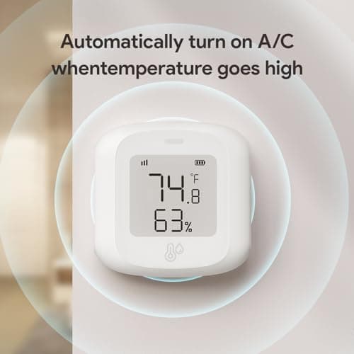 ORYZIC Temperature & Humidity Sensor (Wi‑Fi 2.4GHz) – Indoor Thermometer Hygrometer with App History, Battery Powered - Thumbnail 5