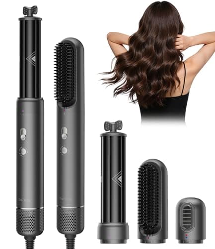 Dafeng 3 in 1 Air Wrap Hair Styler 110,000 RPM High-Speed Hair Dryer 800 Million Plasma Straightener Brush & Auto-Wrap Curlers Hair Styling Tools for Home/Salon/Travel - Image 1