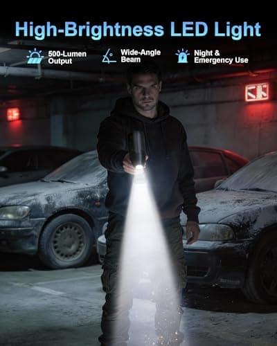 Macson 150000RPM Compressed Air Duster & Air Blower, 3-in-1 High-Speed Electric Air Duster with 6000A Jump Starter, Air Duster Rechargeable Battery Booster with LED Light for Home Car Cleaning - Thumbnail 4