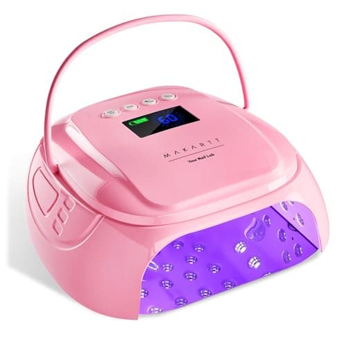 Makartt Professional UV Light with Handle 30W Rechargeable Nail Dryer