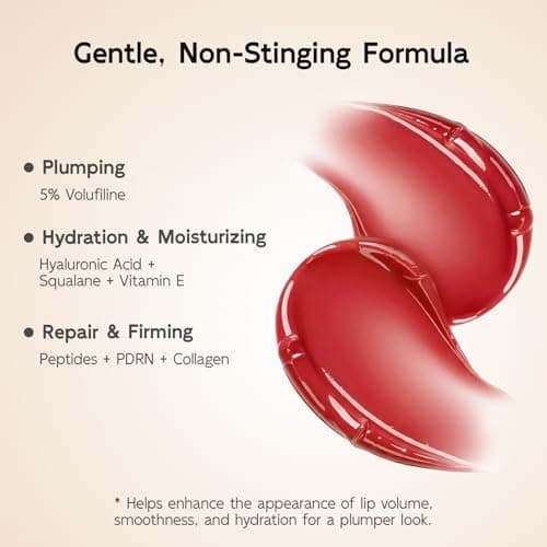 YouthVibe 5% Volufiline Lip Plumper, Nourishing & Anti Aging Over Time with Squalane, Shea Butter, Collagen, Peptide & PDRN - No Burning, No Tingling for Gentle Daily Plumping - Thumbnail 2