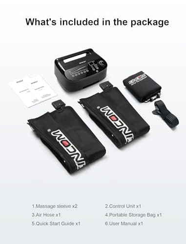 CINCOM Air Compression Recovery System - 6-Zone Professional Dynamic Pressure Leg Massager Boots for Circulation Improvement & Muscle Recovery, Compression Therapy for Athletes, FSA-HSA Eligible - Thumbnail 6