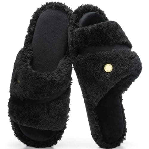 GOEWY Open Toe Womens Slippers Indoor Outdoor Comfy Memory Foam Slip On House Bedroom Slides Shoes Gifts for Women Her Mom - Image 1