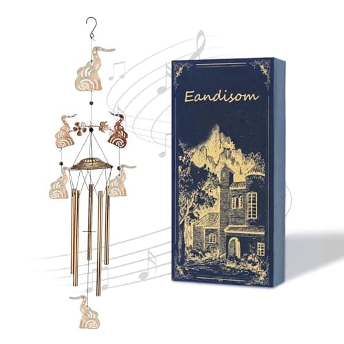 Wind Chimes for Outside Garden Decor - Elephant Decorations Wind Chimes, Birthday Gfits for Women, Mom, Grandma, Memorial Gifts, Housewarming Gifts, Yard or Patio Deals - Image 1