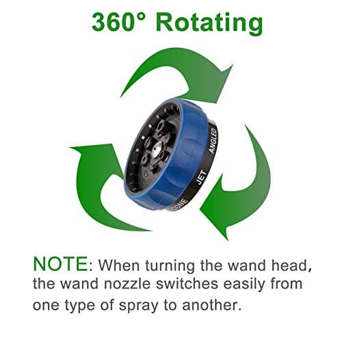 GREEN MOUNT Watering Wand, 16 Inches Sprayer Wand with 8 Watering Patterns for Lawn and Garden Use - Thumbnail 6