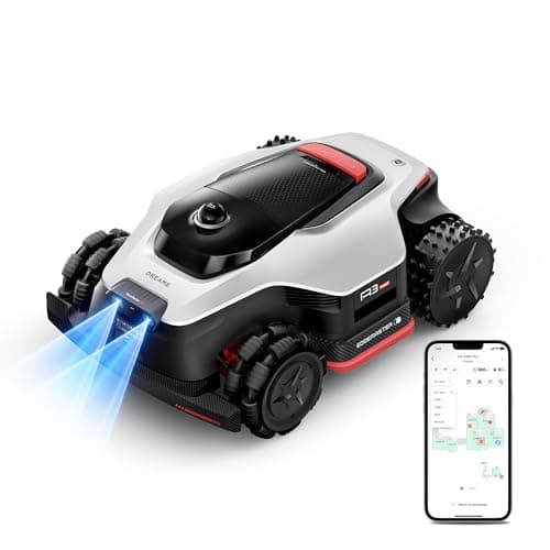 DREAME LiDAR 5000 Robot Lawn Mower A3 AWD Pro Wire Free No RTK, 4WD for 38.7° Slopes, Dual AI Vision Robotic Lawn Mowers,Dual-Disc Cutting 15.8" Width, Smart Zero-Edge, App Control for 1.25 Acre - Image 1