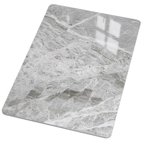SSTBLEV Rectangle Table Top,35.4 ” x 23.6 ” Grey Sintered Stone Tabletop, DIY Replacement & Cover Marble Desktop, Scratch & Wear Resistant, Easy to Clean, Suitable for Indoor & Outdoor - Image 1