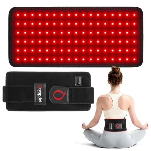 Red Light Therapy for Body, 660nm 850nm 12.6" LED Wearable Infrared Redlight Therapy Belt Wrap Pad for Back Shoulder Waist Belly Knee Muscle - Image 1