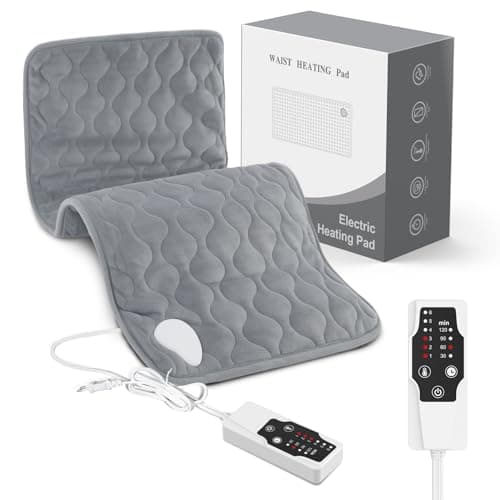 BASANIE Heating Pad for Back Neck Shoulder Pain, Electric Heating Pad Auto Shut Off, Fast Heat, Large Heating Pad Gifts for Women Men, Machine Washable, Overheat Protection-19.7" x 35.4" - Image 1
