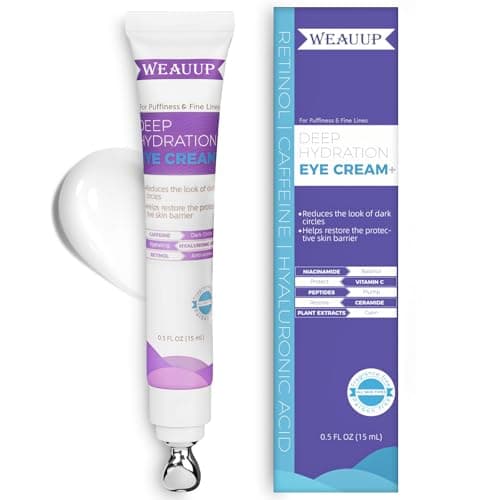 Eye Cream for Dark Circles & Puffiness – Revitalizing Formula with Retinol, Hyaluronic Acid, Caffeine, Peptides & Plant Extracts to Smooth Fine Lines - Image 1