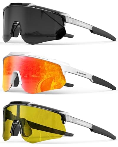 OUKEMAX Polarized Sports Sunglasses for Men Women, UV400 One-Piece Lens Sport Shades for Baseball, Running, Cycling, Fishing - Image 1