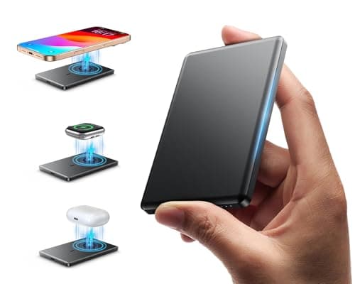 Ultra Slim Magnetic Portable Charger,5,000mAh Wireless Portable Charger with USB-C Cable,Battery Pack for Apple Watch,22.5W Fast Charging Magnetic Power Bank for iPhone 16/15/14/13/12 Pro/Pro Max/Plus - Image 1