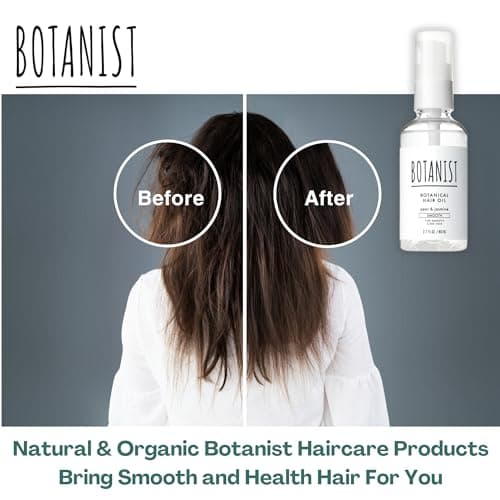 Botanist Natural Hair Oil for Frizzy Hair, Organic Hair Oil for Women, HAIR OIL Spray for Men with Jojoba Oil, Protein, Organics Extract & Squalane, Hair Scalp Oil from Japan 2.7 Fl Oz Pear & Jasmine - Thumbnail 6