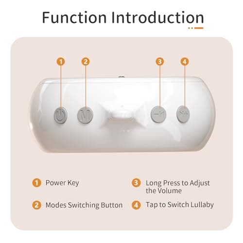 FEISIKE Baby Crib Mobile Arm with Music Box Spin Motor,23 Inch,Volume Control,3 Modes(Turn & Music,Turn Only, Music Only),Nursery Decor Hanger,Holder for DIY Clamp Mobile,35 Lullabies,30 Min Auto-Off - Thumbnail 5