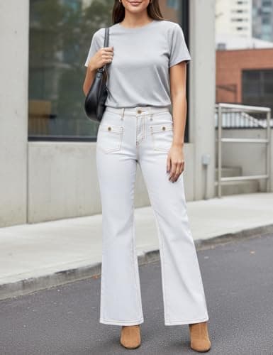 ZPIUO Wide Leg Jeans Woman, High Waisted Jeans for Women Trendy Stretchy Baggy Denim Pants with Pocket - Thumbnail 6