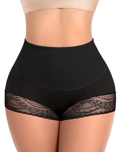 Ganado Tummy Control Shapewear for Women High Waisted Shaping Underwear Seamless Stomach Body Shaper Girdle Panties (#3 Black (Mid Waisted), X-Small) - Image 1