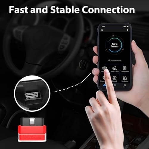 Tabscan OBD2 Scanner Bluetooth for Benz, No Subscription Fee, Car Scanner Diagnostic Tool for iOS & Android, Wireless Scan Tool and Code Reader with Liva Data, DTC Lookup and Customization Function - Thumbnail 4