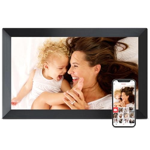 Digital Picture Frame, Frameo 15.6 inch Large Digital Photo Frame WiFi, 1920 * 1080 IPS FHD Touchscreen, 32GB Storage, Instant Share Photo Video, Gift for Mom - Image 1