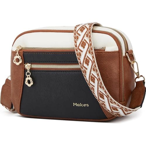 Crossbody Purse for Women Small Crossbody Bags Trendy Vegan Leather with Adjustable Shoulder Straps Gift for Mother Wife Mom - Image 1