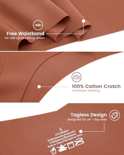 Take Talk Womens Underwear Seamless Thongs 9 Pack Sexy Panties No Show V-waisted Invisible Tangas for Fitness Clothing - Thumbnail 6