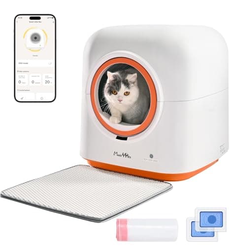 Made4Pets Self-Cleaning Litter Box, Automatic Cat Litter Box with APP Control, Odor-Eliminating, 60L Capacity, Anti-Pinch Safety, Hands-Free Waste Disposal, Includes Waste Bags, for Multiple Cats - Image 1