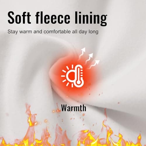 M MAELREG Mens Fleece Sweatpants with Zipper Pocket Tapered Golf Joggers for Men Running Jogging Gym Warm Pants Oyster Grey - Thumbnail 4