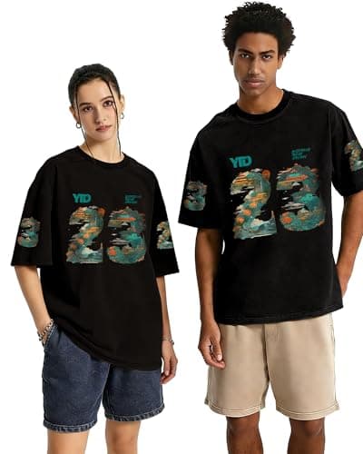 YTD Graphic T-Shirts for Men Women Short Sleeve 23 Print Summer Top Tee - Thumbnail 4