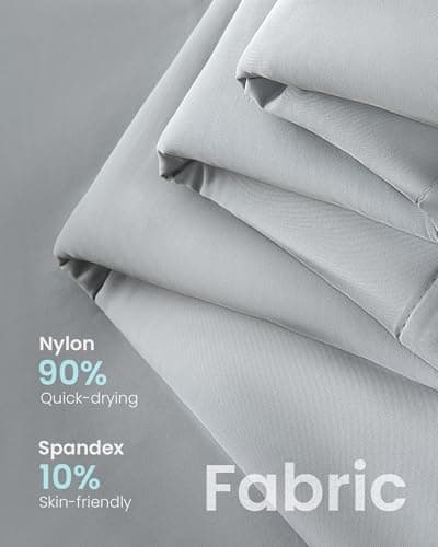 Fuzzysense Cooling Comforter Queen 90"x90" – Instant Cooling Blanket for Hot Sleepers & Night Sweats, Breathable Lightweight All-Season Bedding, Pet-Friendly Oeko-TEX & GRS Certified, Gray - Thumbnail 6