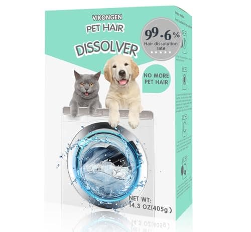 ZYiJinWanYiC Pet Hair Remover for Laundry, Pet Hair Dissolver for Washing Machine, Deep Cleaning Washing Machine Cleaner, 14.3 Oz, 405g, HE/Top/Front-Load Compatible, 3 Sachets - Image 1