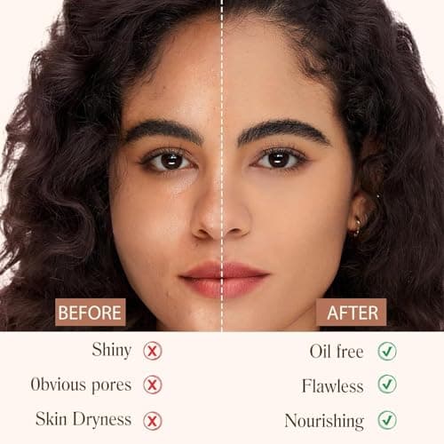 BARUBT 4 in 1 Color Changing Foundation - Medium Spectrum, Evening Skin Tone, Long-Lasting & Waterproof Hydrating Concealer with Medium to Full Coverage, Lightweight Flawless Finish Makeup 40ML*2 2PCS - Thumbnail 4