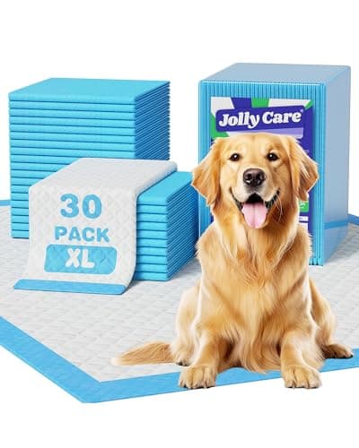 Jolly Care Extra Large Puppy Dog Pee Pads 28" x 34"-30 Count, Super Absorbent Disposable Dog Training Pads, Quick Drying, Leak-Proof, Ultra Thick Potty Pads for Dogs, Puppies, Doggie, Cats, Rabbits - Image 1