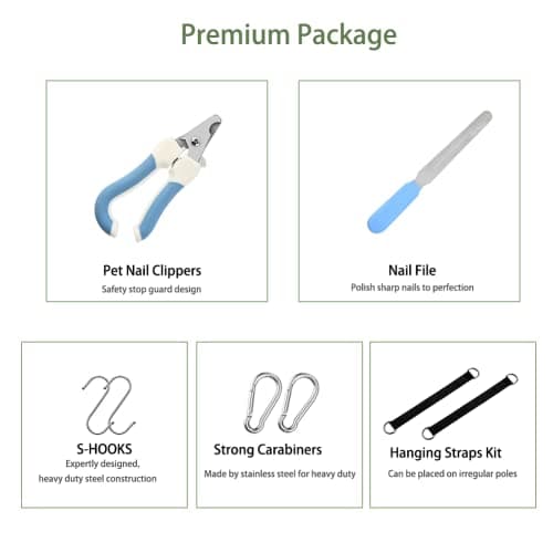 Mklhgty Dog Grooming Hammock for Trimming Nails and Ear/Eye Care, Sling for Grooming with Nail Clipperse - Thumbnail 4