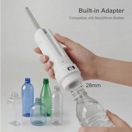 WeWi HLTH Upgraded Electric Peri Bottle – Portable Bidet for Women Postpartum Care & Travel | Rechargeable Feminine Washer with 3 Modes - Intimate Hygiene Care (White) - Thumbnail 6