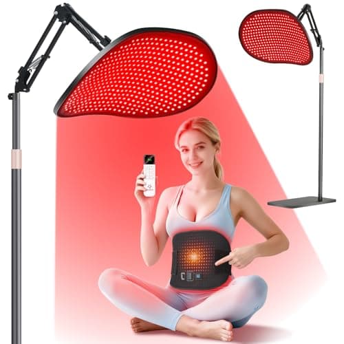 Astarexin Red Light Therapy for Face Body, 50W 2-in-1 Infrared 432 LEDs Light Therapy with 660nm & 850nm Near Redlight Device Large Panel with Wireless Remote Stand Timer - Image 1