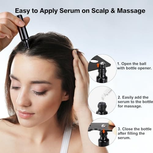 5% Minoxidil Hair Growth Serum Kit for Men and Women, Hair Growth Biotin Serum Oil for Hair Beard Regrowth Treatment Hair Loss Solution - Thumbnail 6