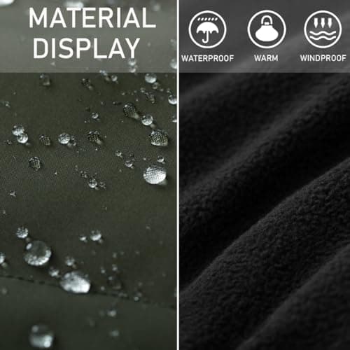 Msmsse Men's Full Zip Fleece Vest Outerwear with Pockets Windproof Lightweight Winter Vest for Men Army Green L - Thumbnail 2