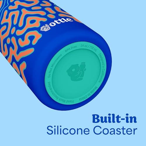 Ottle Cove Cruiser Stainless Steel Water Bottle - 24 oz Insulated Flask with Leak Proof Lid BPA-Free - Reusable Gym Water Bottle for Travel, Camping & Sports - Synapse Loop - Thumbnail 5