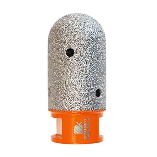 Diamond Finger Milling Bits,BRSCHNITT 1-3/16 Inch 30mm Dry Core Drill Bit with 5/8-11 Thread for Enlarging Shaping Existing Holes of Porcelain Tile Ceramic Marble Granite Countertop - Image 1