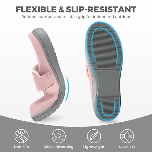 YOLIS Slippers with Arch Support for Women, Comfortable Orthopedic Slippers for Plantar Fasciitis, Non-Slip Women's House Shoes Indoor Outdoor - Thumbnail 6