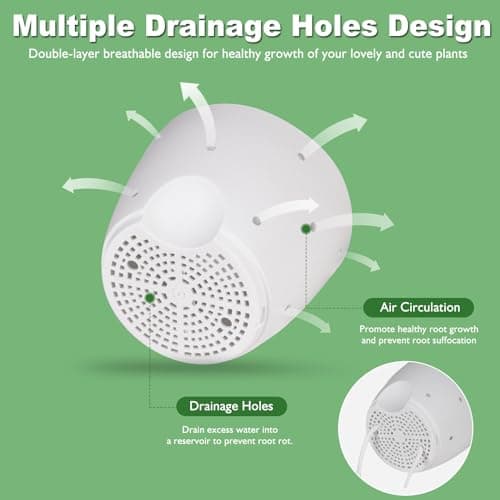 Vanslogreen 6 Inch Orchid Pots with Holes, 3 Pack Self Watering Planters for Orchids Plastic Orchid Pot Plant Flower Pots for Orchids Indoor Outdoor (Multicolor) - Thumbnail 2