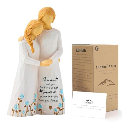 Kohehe Grandma Gifts, Meaningful Grandma Birthday Gifts, 5.5”Handmade Resin Figurine, Unique Grandmother Gift Ideas for Birthday, Christmas, Mothers Day - Image 1