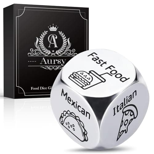 Aursy Easter Basket Stuffers Gifts for Him Her Kids, Date Night Food Dice, Gifts for Men Women Men Kids Adults, Birthday Gifts for Him Mens Gifts, Couple Wedding Easter Father Day