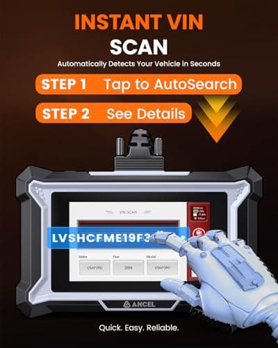 ANCEL DS200 Full System OBD2 Scanner with 15+ Reset Services - Oil/BMS/Brake Reset, DPF Regen, Injector Coding, ABS Bleeding, Free Lifetime Updates, Online Customer Service - Thumbnail 5