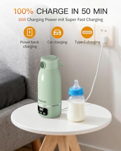 Portable Bottle Warmer– 120 W Fastest Heating, 17400 mAh Long Battery Life - Thumbnail 5