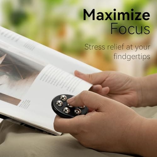Handheld Fidget Toys for Adults, Metal Ball Push-Pop Scroll and Spin Fidget Toy, Endless Fun to Play with, Relieve Stress Anxiety, Improve Focus, EDC Fidgets for Office Home Gifts - Thumbnail 5