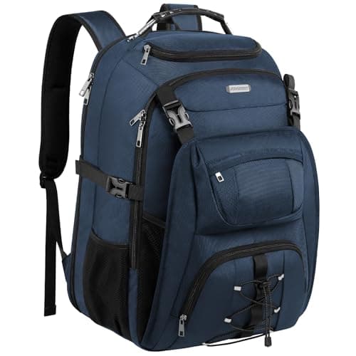 JCDOBEST TSA Friendly Travel Laptop Backpack 18.4 inch XXXL Gaming Backpack Water-Repellent College Daypack Business Backpack with RFID Pockets & USB Port for Men - Image 1