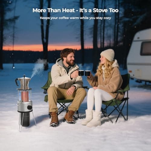 CAMPLUX Portable Propane Heater 8500 BTU, 2 Heating Modes Outdoor Heater for Camping with ODS & Tip-Over Protection, 4.2lbs Ultra Light with Storage Bag for Off-Go Hiking, Ice Fishing, Patio - Thumbnail 6