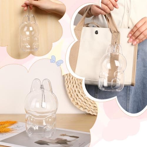 1Pcs Water-Splash Resistant and Dustproof Display Protective Case for 15cm Dolls, Clear Protective Case Compatible for 15cm Sitting Doll Premium Display Case (1Pcs, Doll not Included) - Thumbnail 5