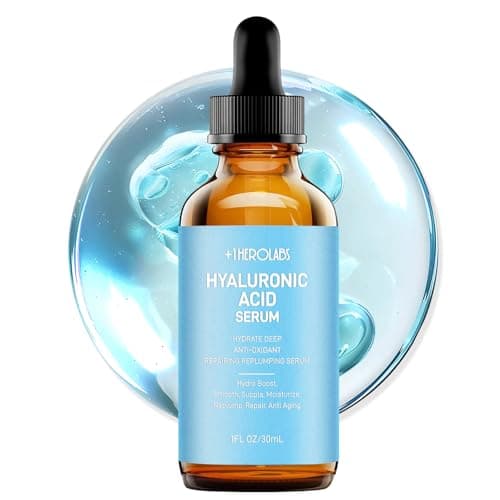 +1Herolabs Hyaluronic Acid Serum for Face with Vitamin B5, C, E & Niacinamide, Hydrating & Plumping Face Serum for Sensitive Skin, Fragrance-Free 1 Fl Oz - Image 1